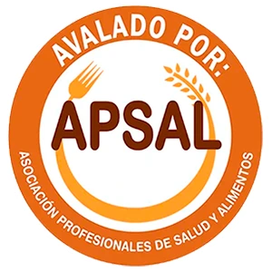 Avalado por APSAL, Asociación Profesionales de Salud y Alimentos