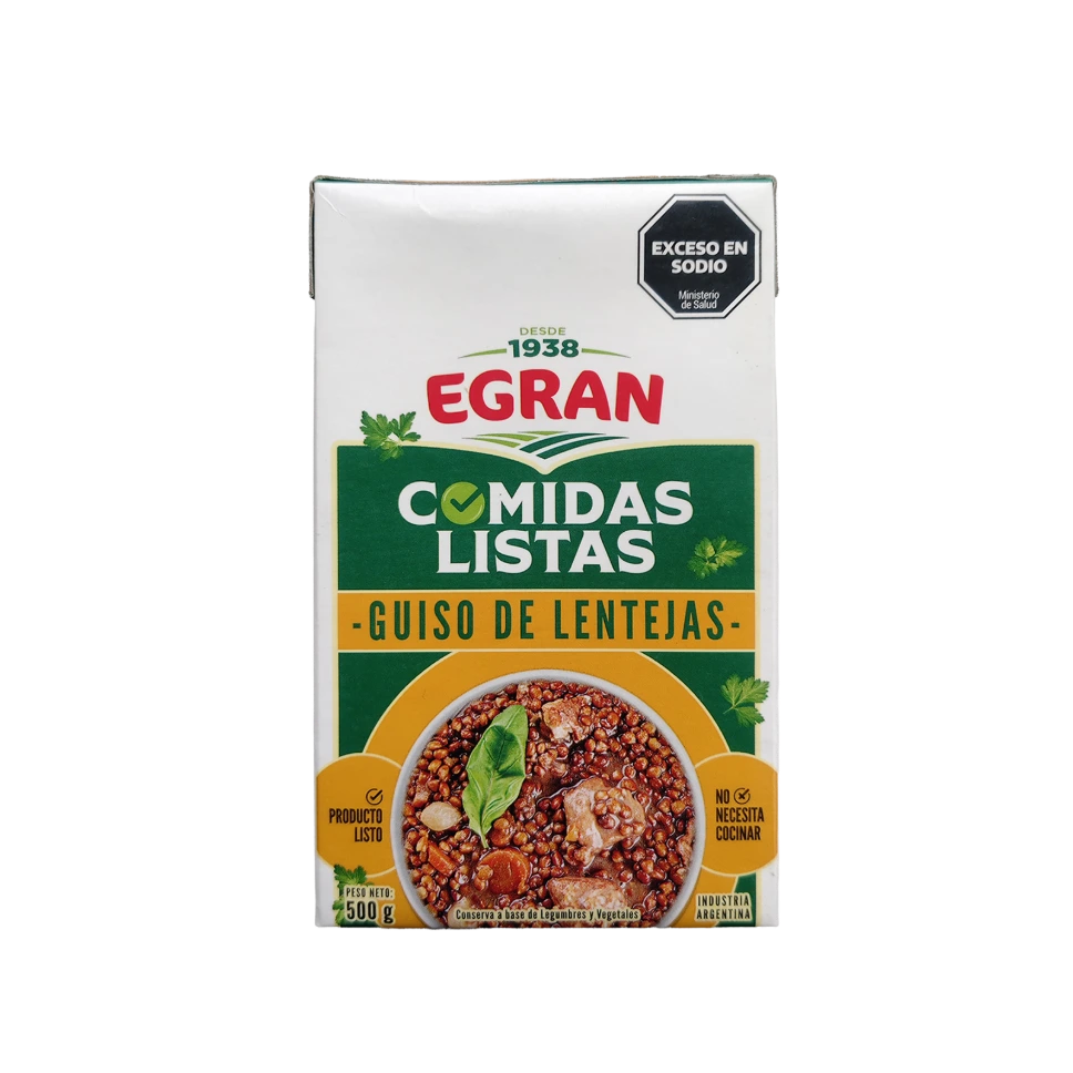 Guiso de lentejas Listo
