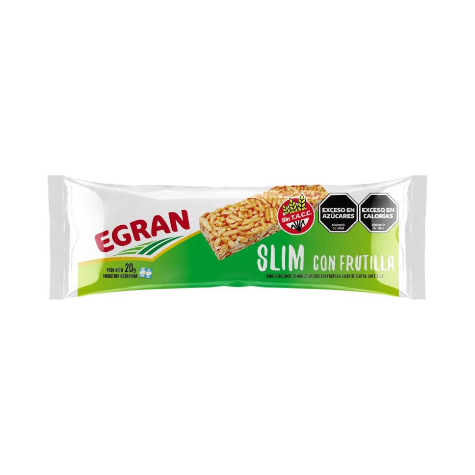 Barra de arroz Slim con frutilla