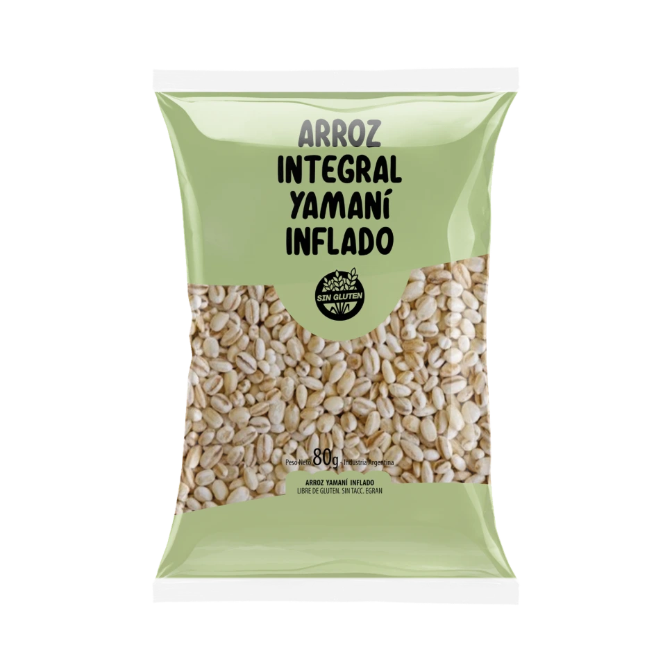Arroz integral Yamaní inflado