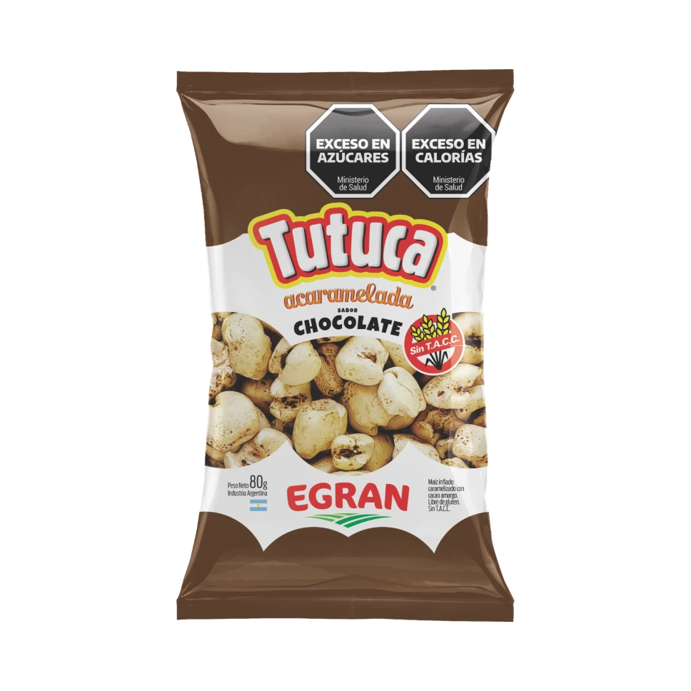 Tutuca acaramelada con chocolate