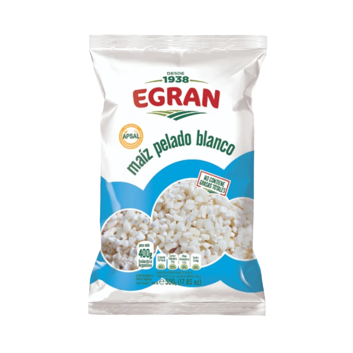 Maíz pelado blanco